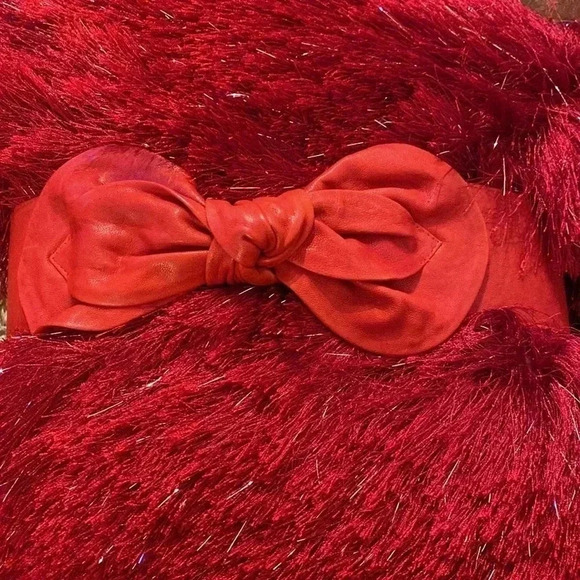 GORGEOUS red leather belt size S-L , Unbranded, new - Picture 3 of 3